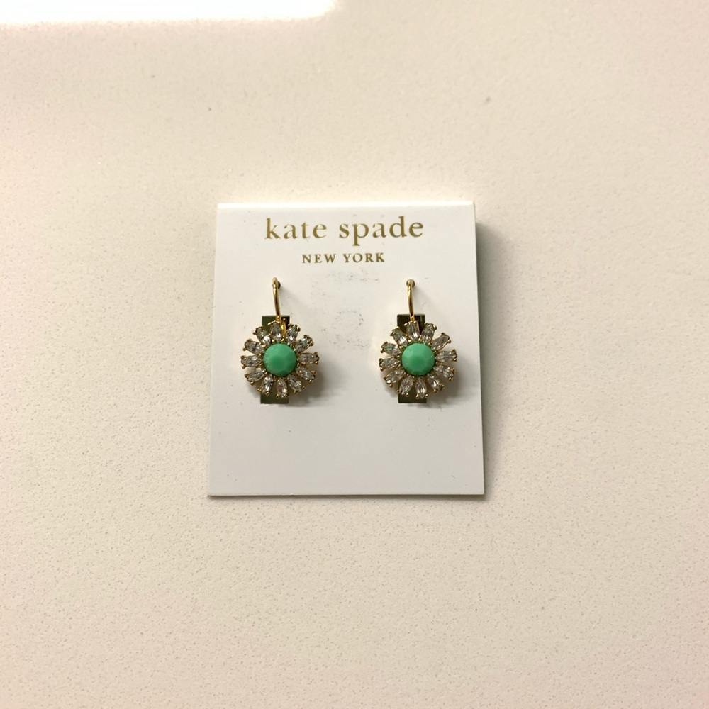 Kate Spade Blue Floral Drop Earrings